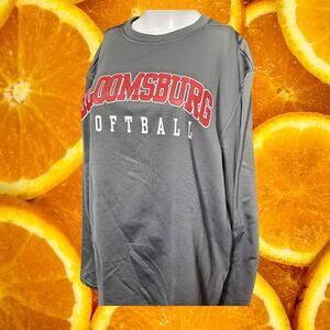 Sport-Tek Men's Black Bloomsburg Softball Long Sleeve Fleece Sweatshirt‎ Size L